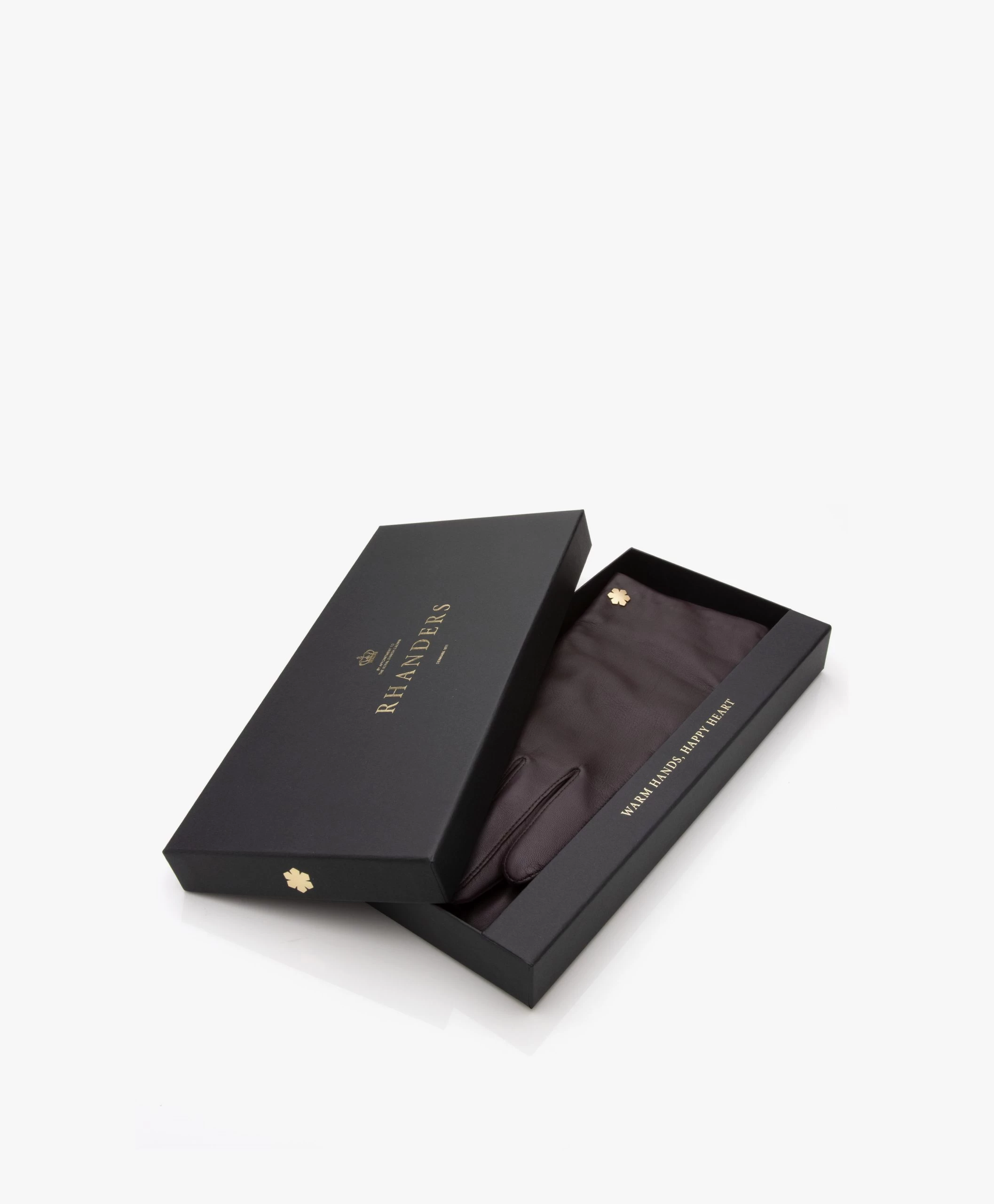 Rhanders Anna Lamsleren Handschoenen - Plum 5 Rhanders Anna Lamsleren Handschoenen - Plum - Afbeelding 3