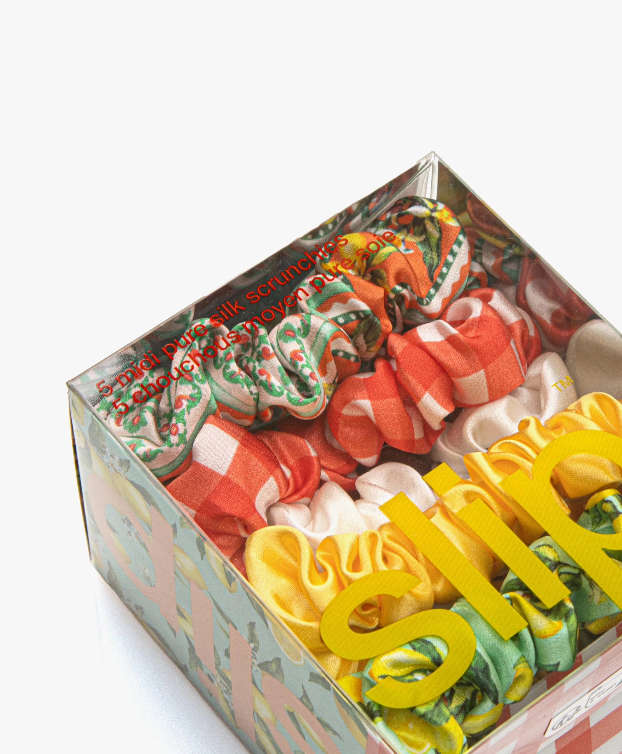 Slip™ 5-Pack Midi Zijden Scrunchies - Amalfi 6 Slip™ 5-Pack Midi Zijden Scrunchies - Amalfi - Afbeelding 4