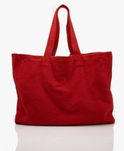Speezys Amsterdam Gevoerde Xxl Shopper - Fire Red