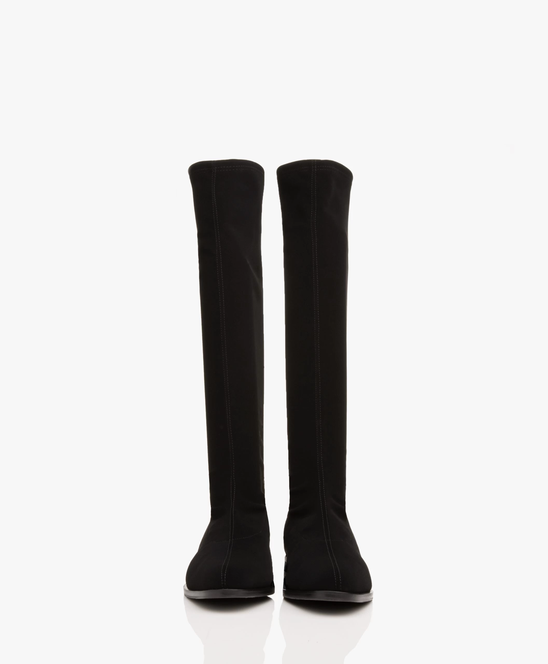 Panara Kniehoge Stretch Laarzen - Zwart 6 Panara Kniehoge Stretch Laarzen - Zwart - Afbeelding 4