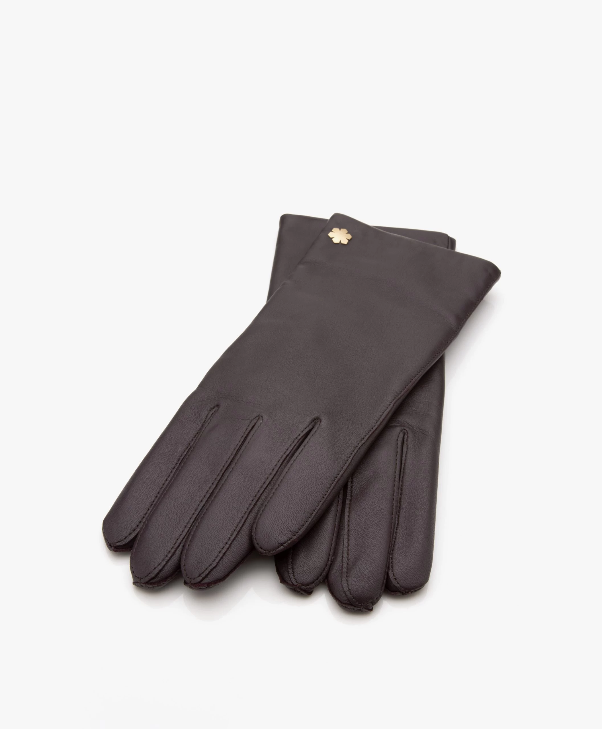 Rhanders Anna Lamsleren Handschoenen - Plum 3 Rhanders Anna Lamsleren Handschoenen - Plum