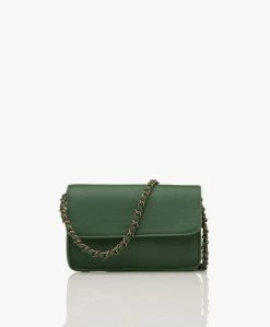 By-Bar Loua Leren Cross-Body Tas - Spring Green
