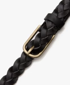 By-Bar Luna Gevlochten Leren Riem - Zwart -Boetiek Modewinkel 4b5ab885 09ef 4de5 b29b 149bec3ba611 723