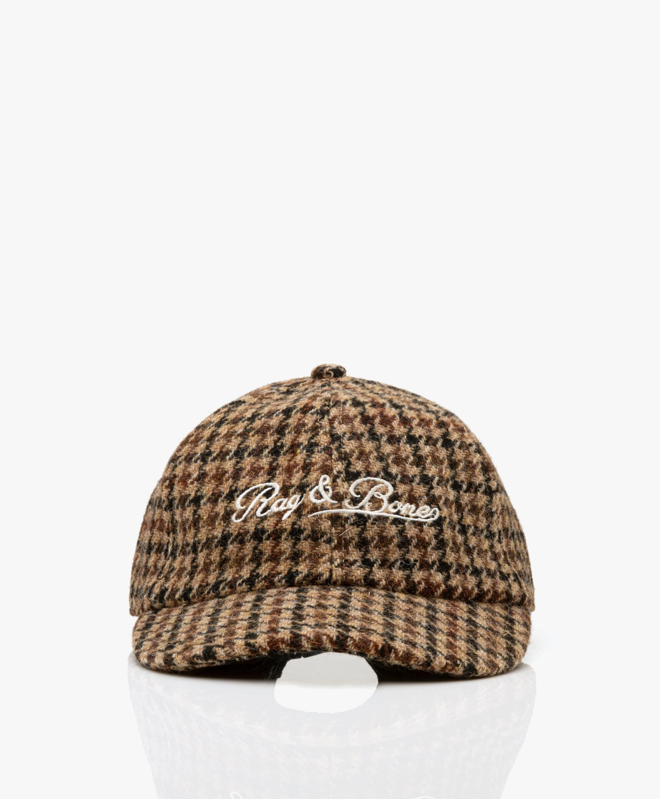 Rag & Bone Rb Heritage Pied-De-Poule Baseball Cap - Bruin 6 Rag & Bone Rb Heritage Pied-De-Poule Baseball Cap - Bruin - Afbeelding 4