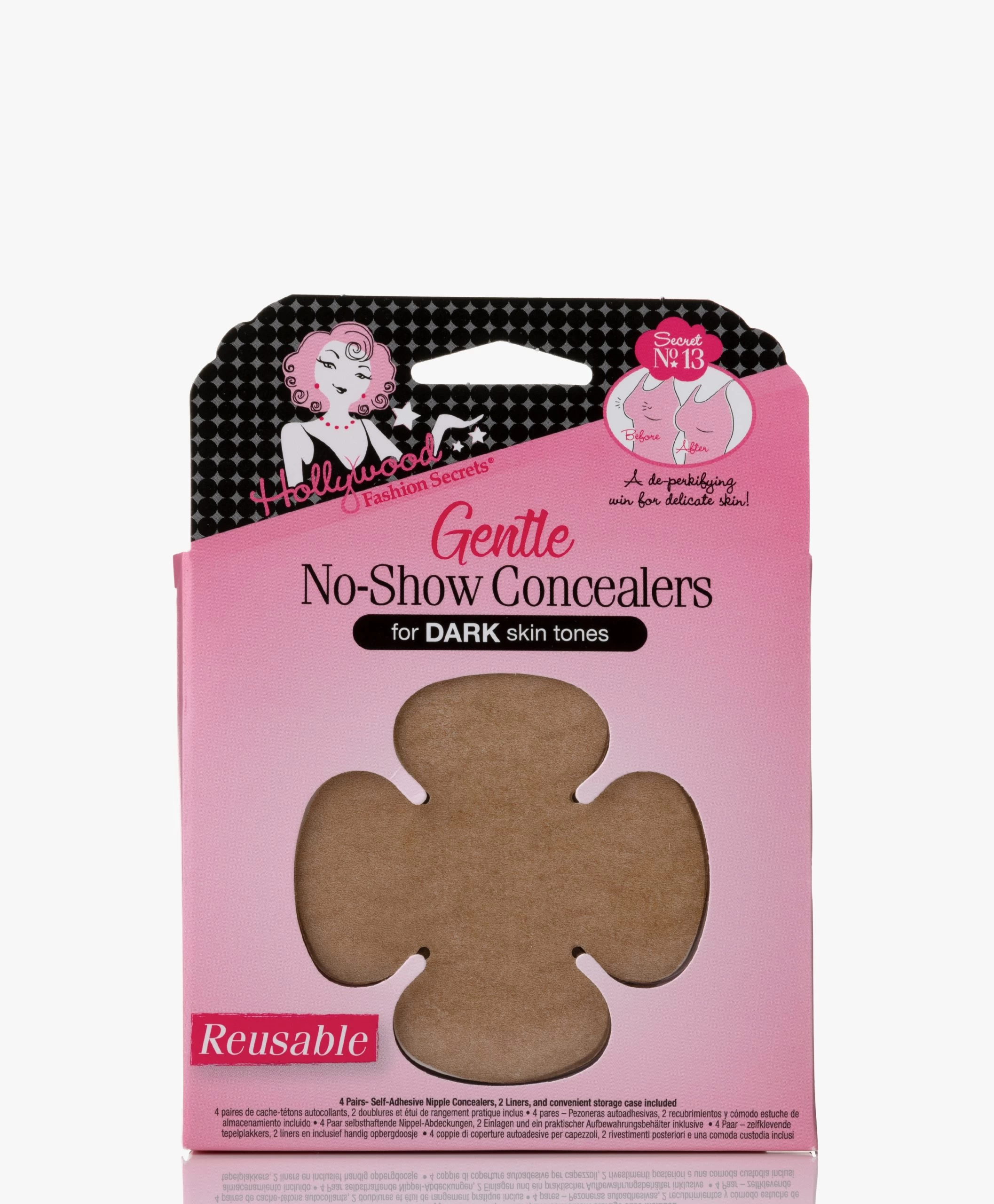 Hollywood Fashion Secrets Gentle No-Show Concealers - Dark Skintones 3 Hollywood Fashion Secrets Gentle No-Show Concealers - Dark Skintones