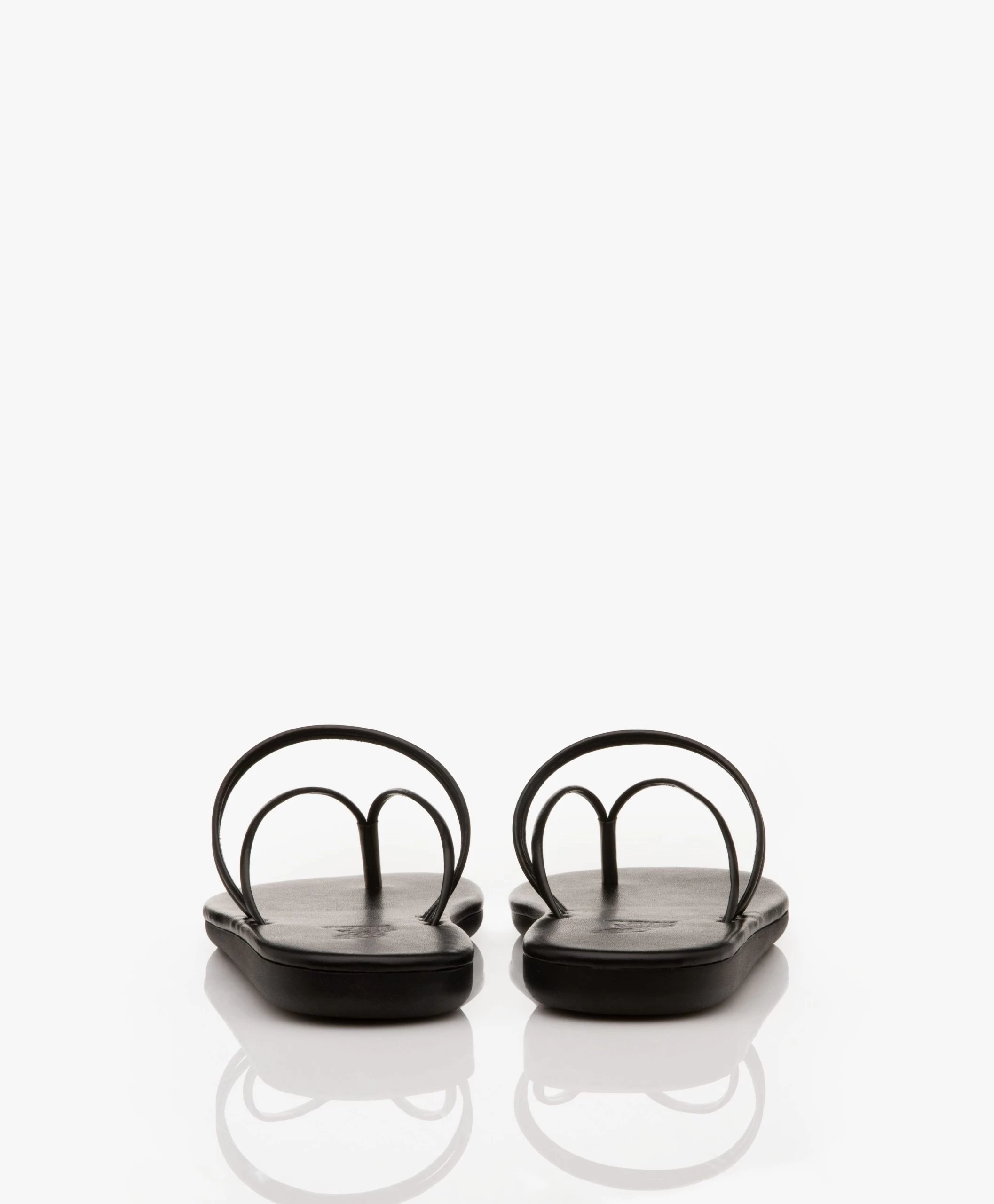 Ancient Greek E Leren Teensandalen - Zwart 7 Ancient Greek E Leren Teensandalen - Zwart - Afbeelding 5