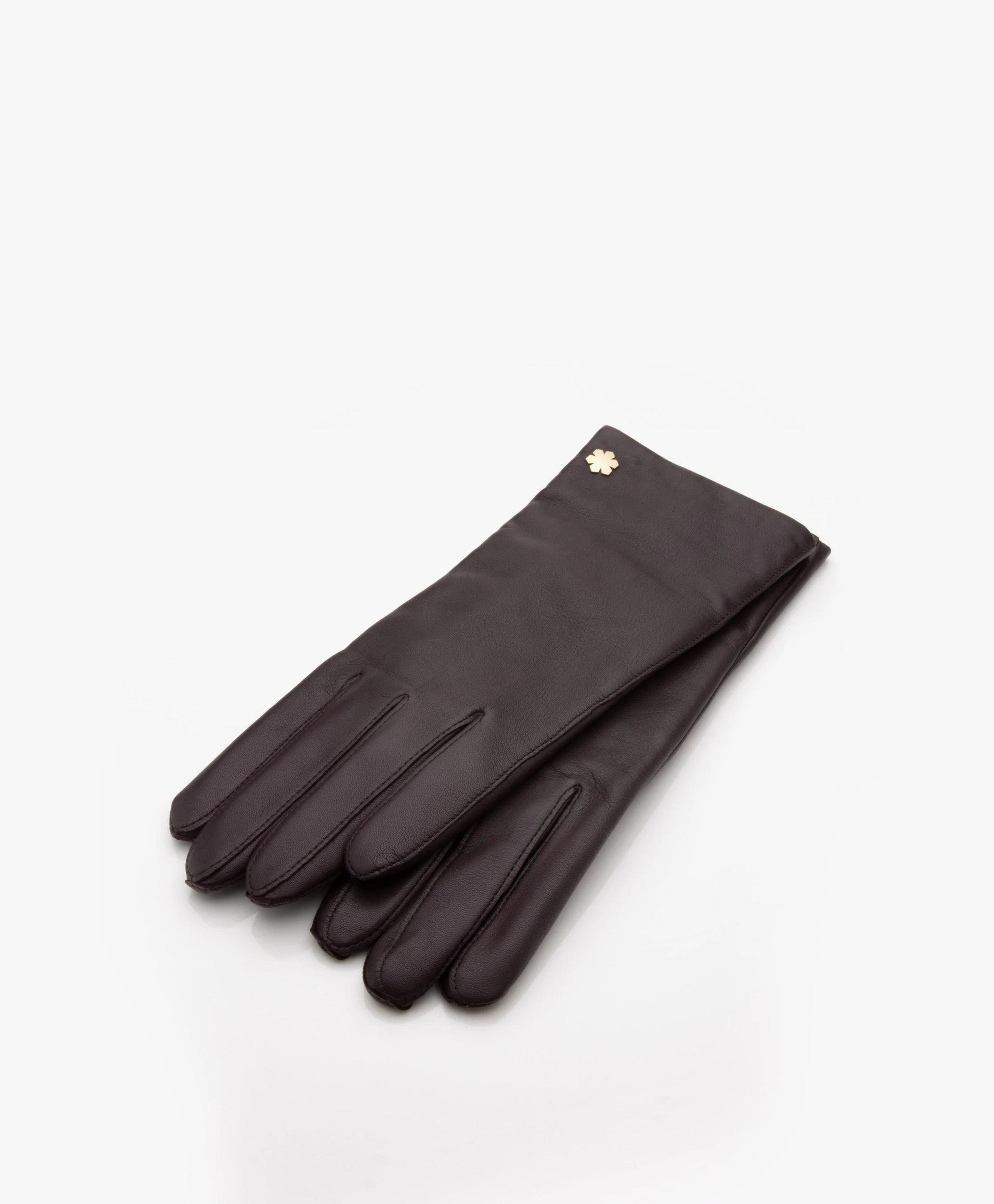 Rhanders Anna Lamsleren Handschoenen - Plum 7 Rhanders Anna Lamsleren Handschoenen - Plum - Afbeelding 5