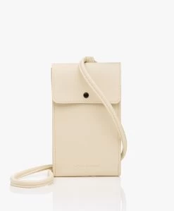 Monk & Anna Vegan Leren Telefoontasje - Milk