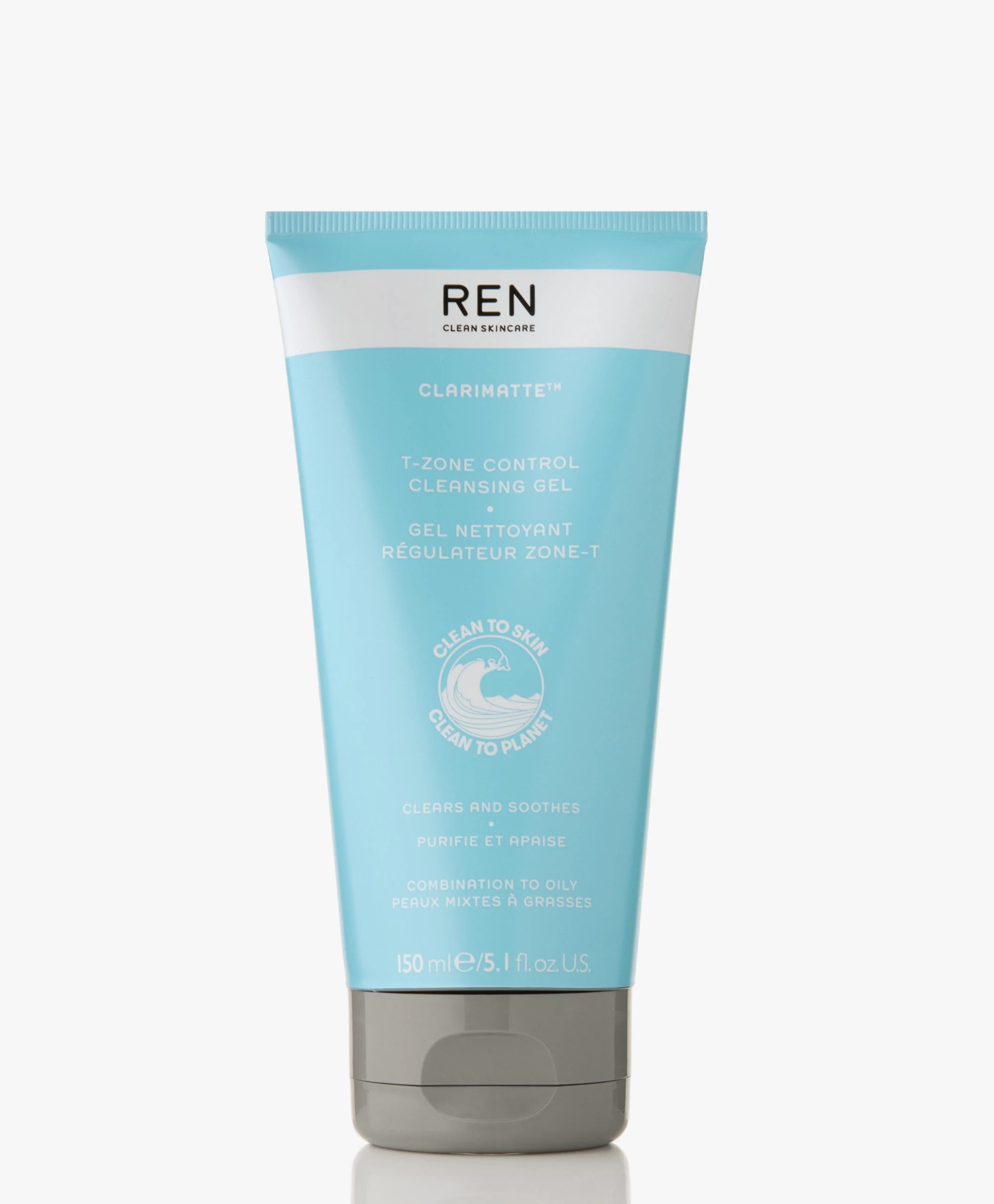 Ren Clean Skincare Clarimatte T-Zone Control Cleansing Gel 3 Ren Clean Skincare Clarimatte T-Zone Control Cleansing Gel