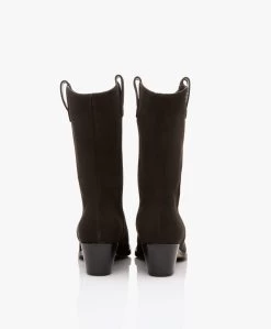 Panara Suède Western Laarzen - Zwart -Boetiek Modewinkel 5c83391a 3dc9 45e0 86c4 7e0c4fccb309 12