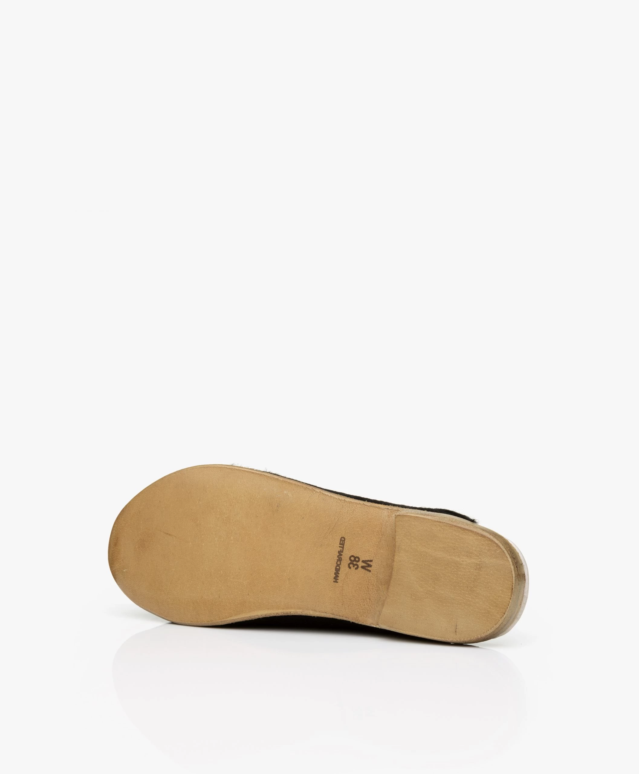 Surée Hairy Leren Mules - Zwart 11 Surée Hairy Leren Mules - Zwart - Afbeelding 9