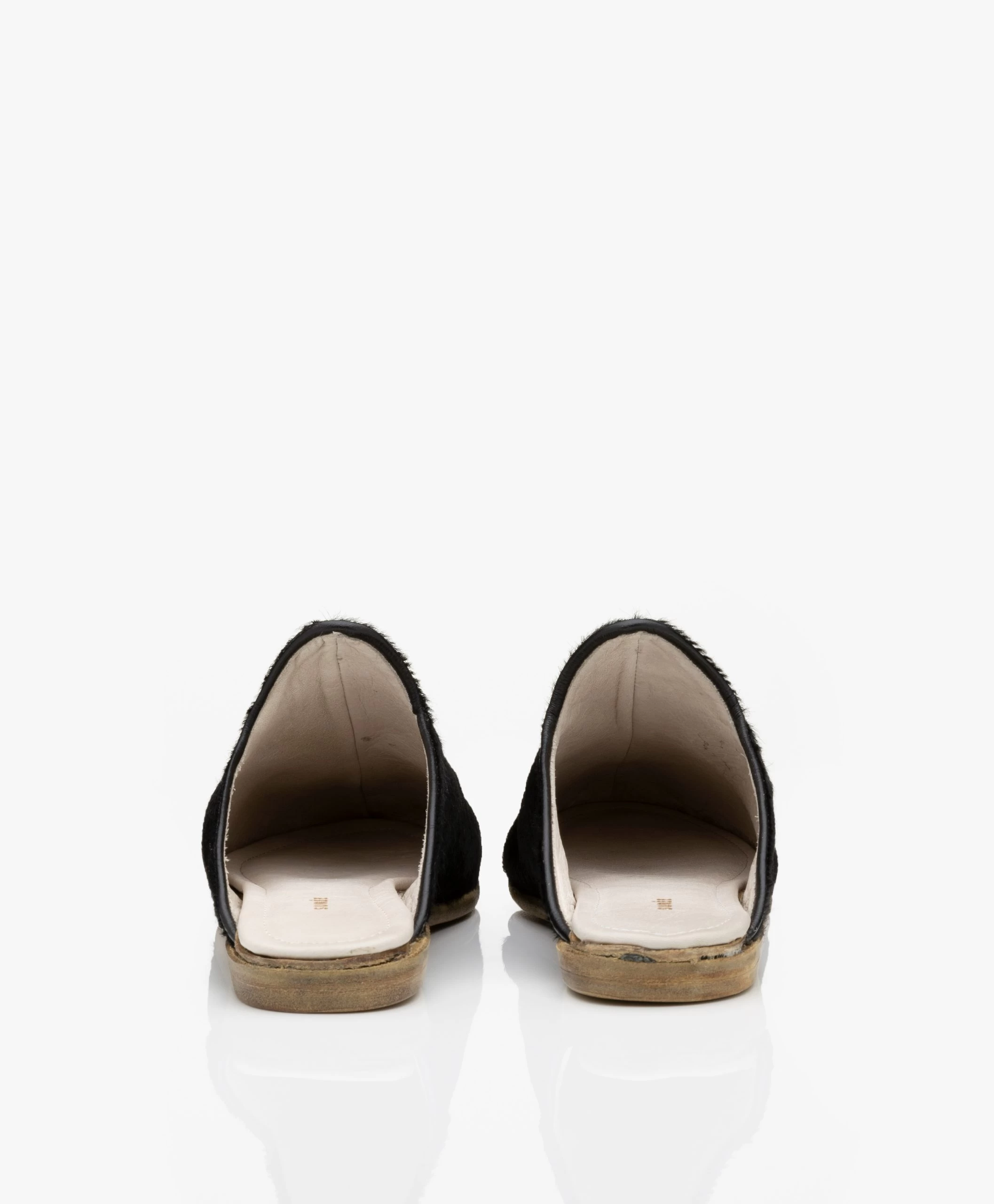 Surée Hairy Leren Mules - Zwart 8 Surée Hairy Leren Mules - Zwart - Afbeelding 6