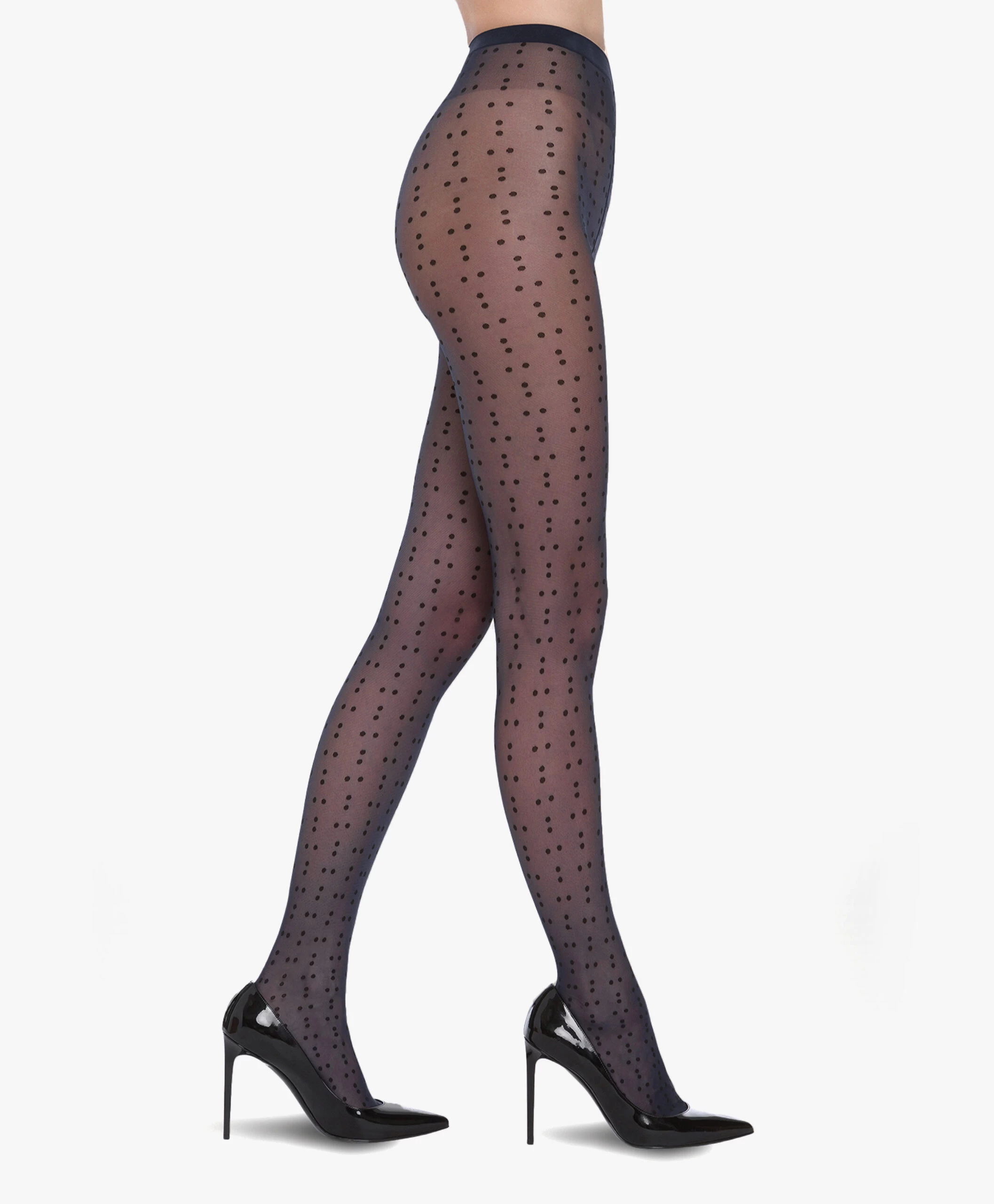 Wolford Jacquard Stippen Panty - Zwart 5 Wolford Jacquard Stippen Panty - Zwart - Afbeelding 3