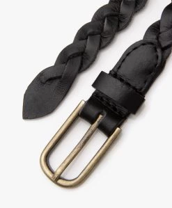 By-Bar Luna Gevlochten Leren Riem - Zwart -Boetiek Modewinkel 662f2f12 5c44 42d4 b522 7eb620b7d44a 722