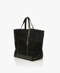 Vanessa Bruno Xl Grote Linnen Shopper - Zwart -Boetiek Modewinkel 669fe7ca ee44 42f8 8ad3 9d4179dc9fc9 358