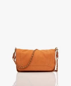 Jérôme Dreyfuss Jerome Dreyfuss Bobi S Schouder/Cross-Body Tas In Kalfs-/Geitenleer - Corail