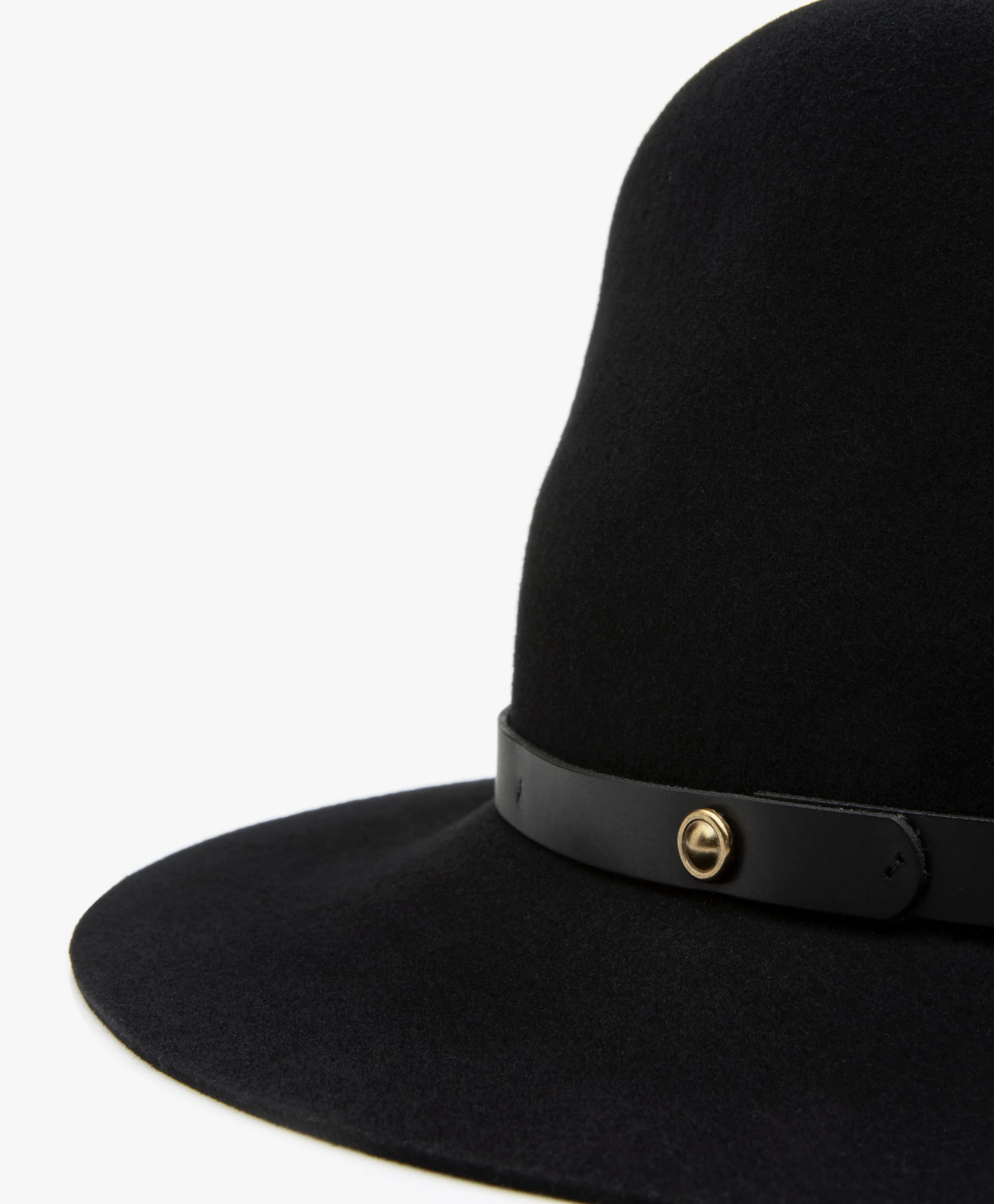 Rag & Bone Floppy Brim Fedora Hoed - Zwart 5 Rag & Bone Floppy Brim Fedora Hoed - Zwart - Afbeelding 3
