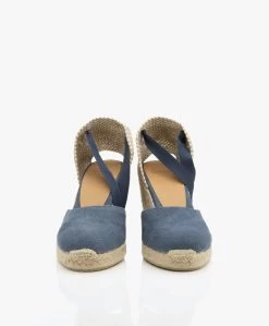 Castañer Carina 10Cm Canvas Sleehak Espadrilles - Azul Denim -Boetiek Modewinkel 6db287ac c607 4a4c ada5 577a31f06656 10
