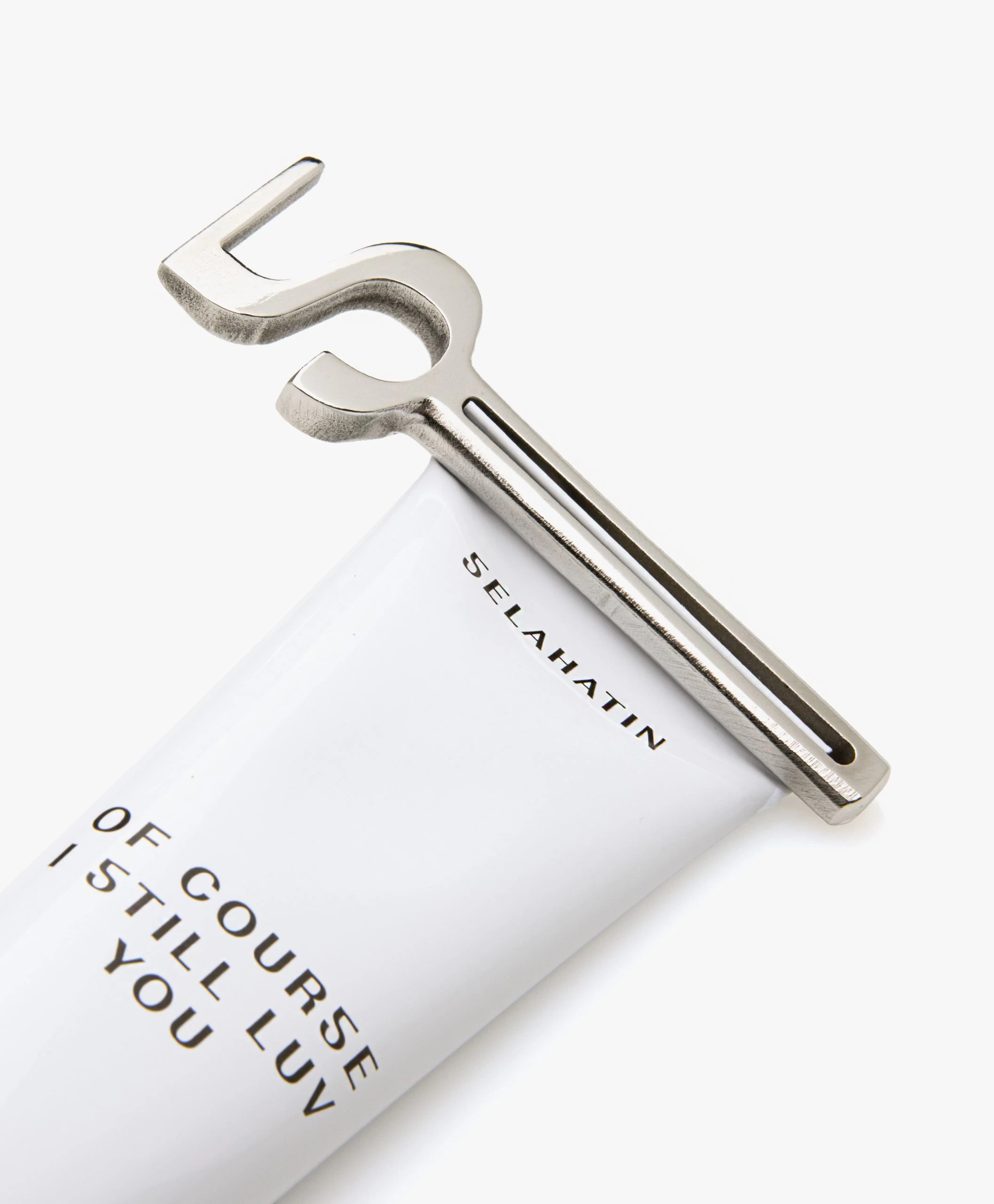 Selahatin Verchroomd Stalen Tandpasta Squeezer 3 Selahatin Verchroomd Stalen Tandpasta Squeezer