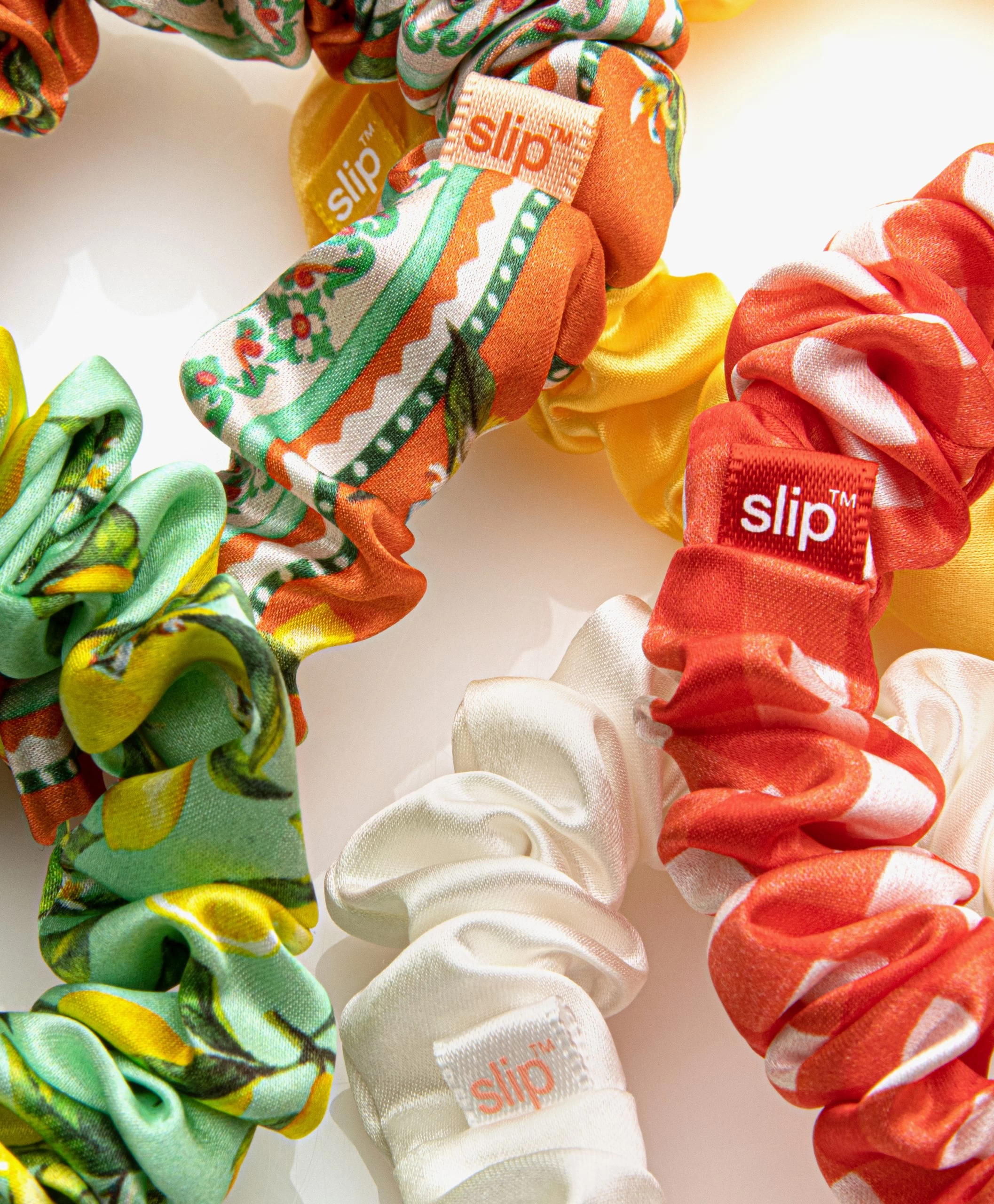 Slip™ 5-Pack Midi Zijden Scrunchies - Amalfi 4 Slip™ 5-Pack Midi Zijden Scrunchies - Amalfi - Afbeelding 2