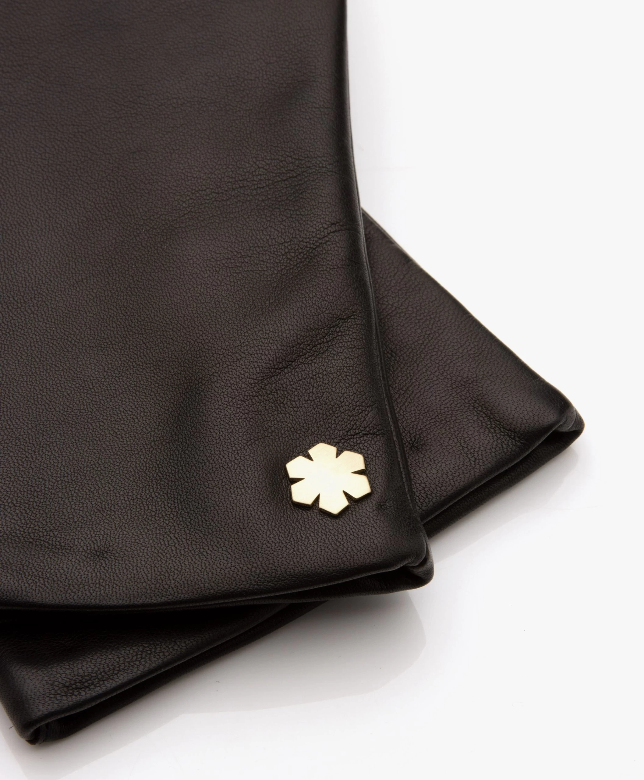 Rhanders Anna Lamsleren Handschoenen - Zwart 4 Rhanders Anna Lamsleren Handschoenen - Zwart - Afbeelding 2