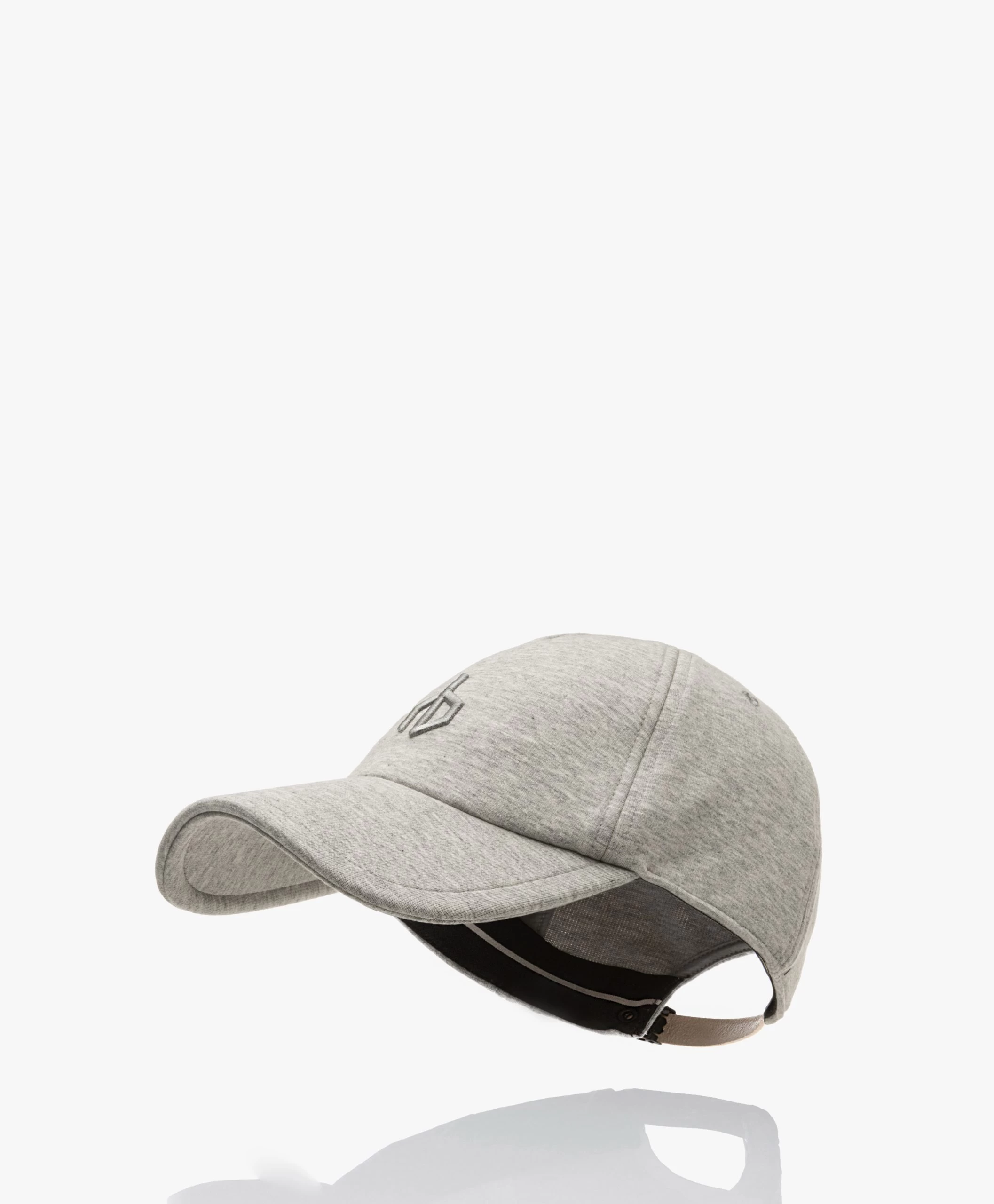 Rag & Bone Aron Jersey Baseball Cap - Grijs Mêlee 3 Rag & Bone Aron Jersey Baseball Cap - Grijs Mêlee