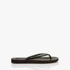 Sleepers Slim Teenslippers Van Natuurlijk Rubber - Zwart