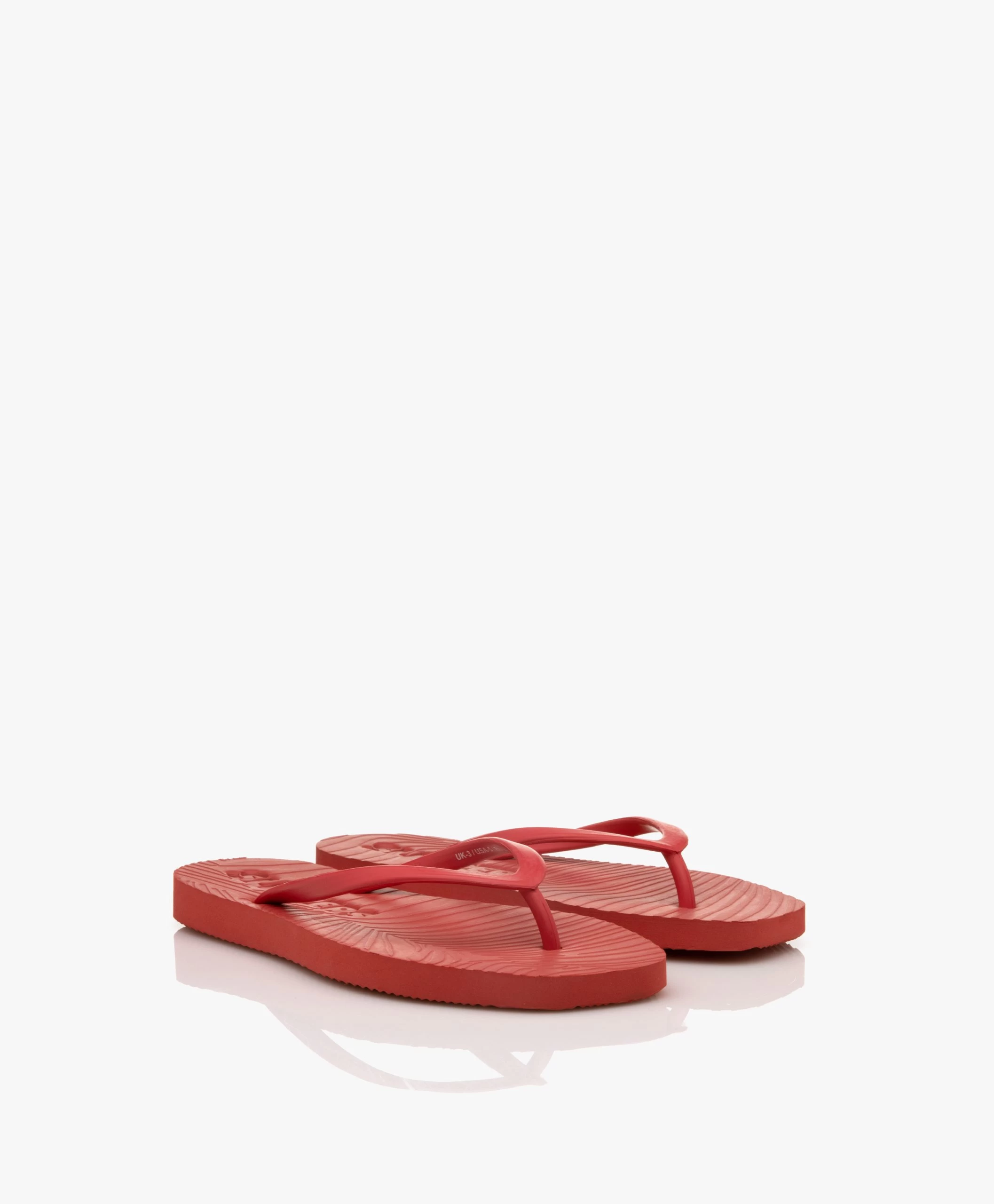 Sleepers Tapered Teenslippers Van Natuurlijk Rubber - Rood 6 Sleepers Tapered Teenslippers Van Natuurlijk Rubber - Rood - Afbeelding 4