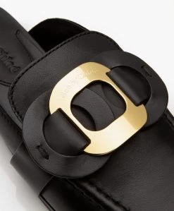 See By Chloé Chany Leren Loafer Mules - Zwart -Boetiek Modewinkel 7f2ea6c3 81eb 4bbf 9028 80a70c05c457 239