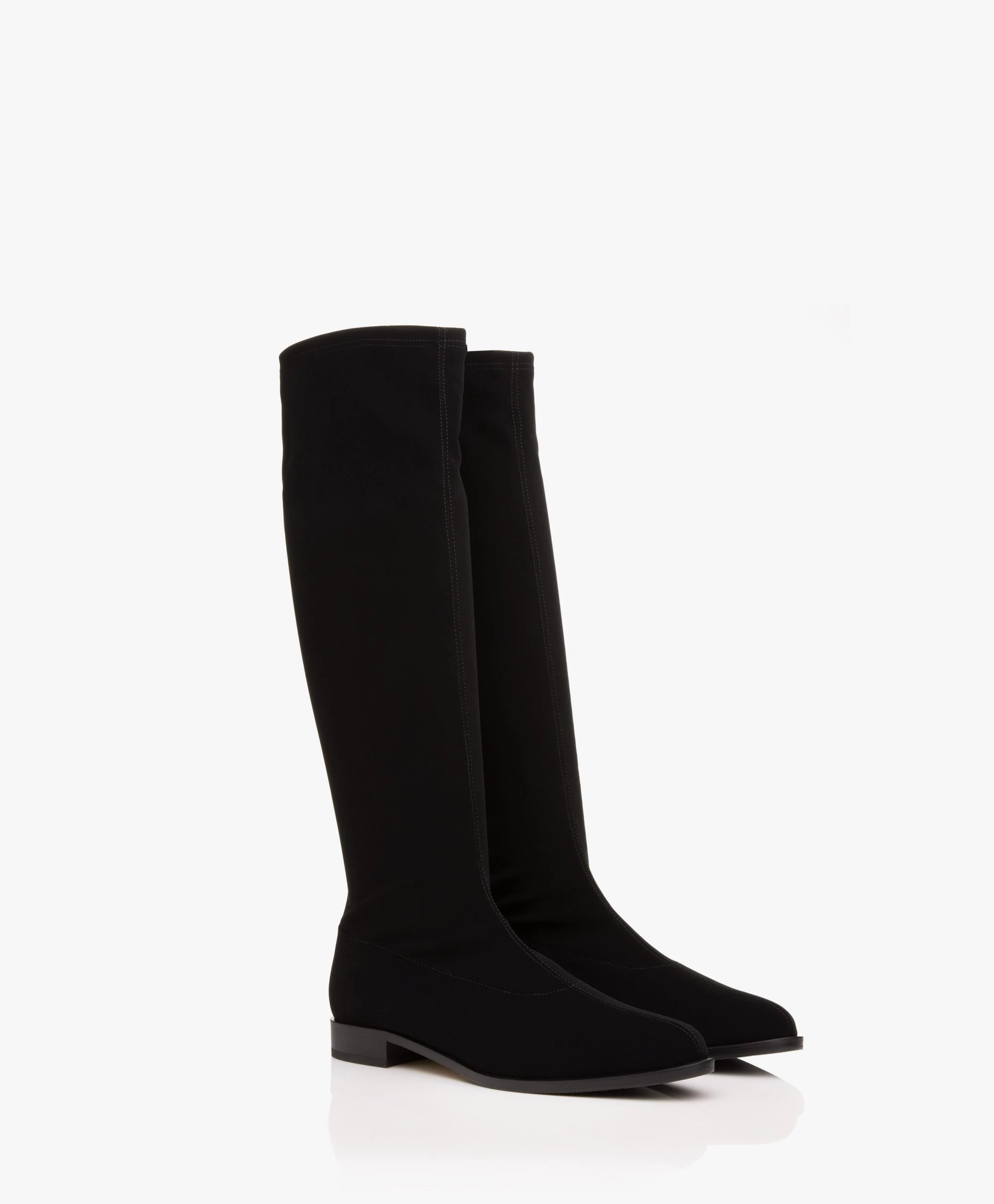 Panara Kniehoge Stretch Laarzen - Zwart 5 Panara Kniehoge Stretch Laarzen - Zwart - Afbeelding 3