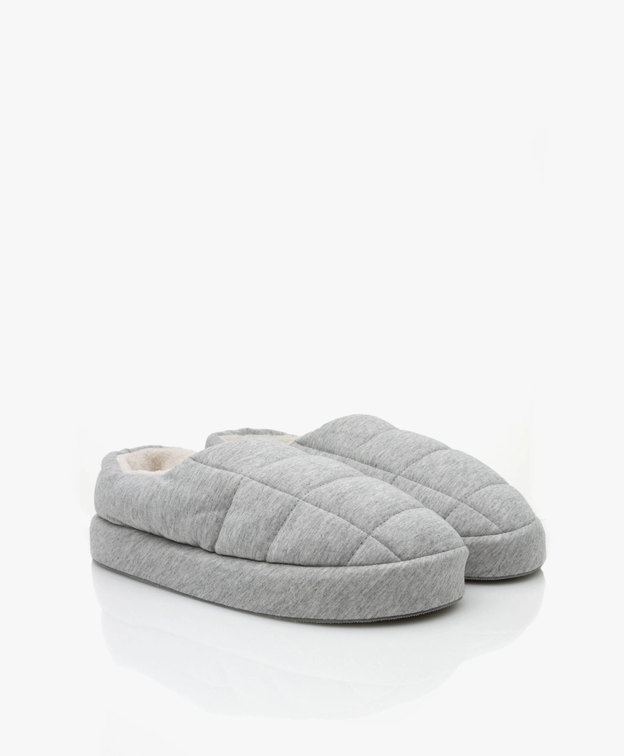 Skin Gewatteerde Clog Pantoffels - Grijs Mêlee 7 Skin Gewatteerde Clog Pantoffels - Grijs Mêlee - Afbeelding 5