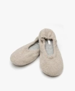 Skin Cashmere Ballerina Sloffen - Mocha Heather