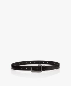 Zadig & Voltaire La Cecilia Leren Riem Met Pin Gesp - Zwart -Boetiek Modewinkel 8f3872a3 91c7 4eb5 922f 808ba9adc94a 125
