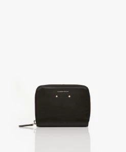 Vanessa Bruno Holly Leren Portemonnee Met Rits - Zwart