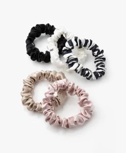 Slipâ„¢ 5-Pack Midi Zijden Scrunchies - Multi