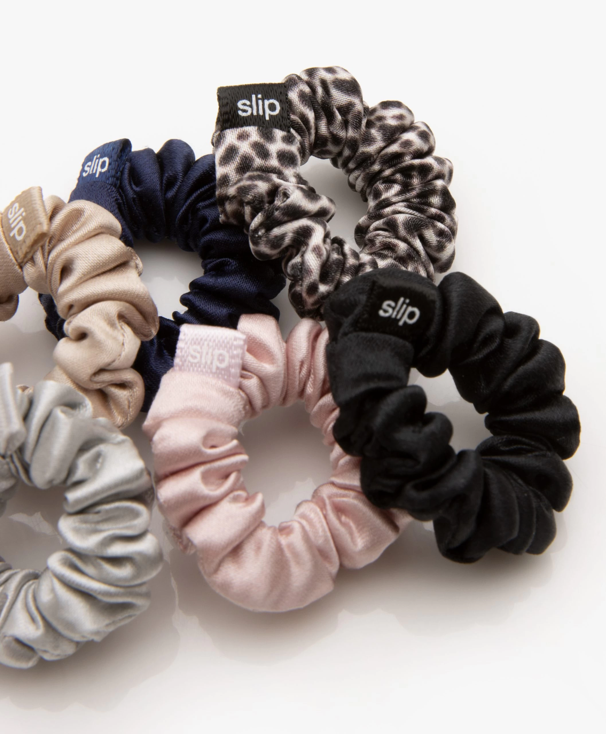 Slip™ 12-Pack Mini Zijden Scrunchies - Classic 4 Slip™ 12-Pack Mini Zijden Scrunchies - Classic - Afbeelding 2
