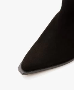 Panara Suède Western Laarzen - Zwart -Boetiek Modewinkel 9d6dd711 1fb8 4717 8bef 5be5ed484c71 09