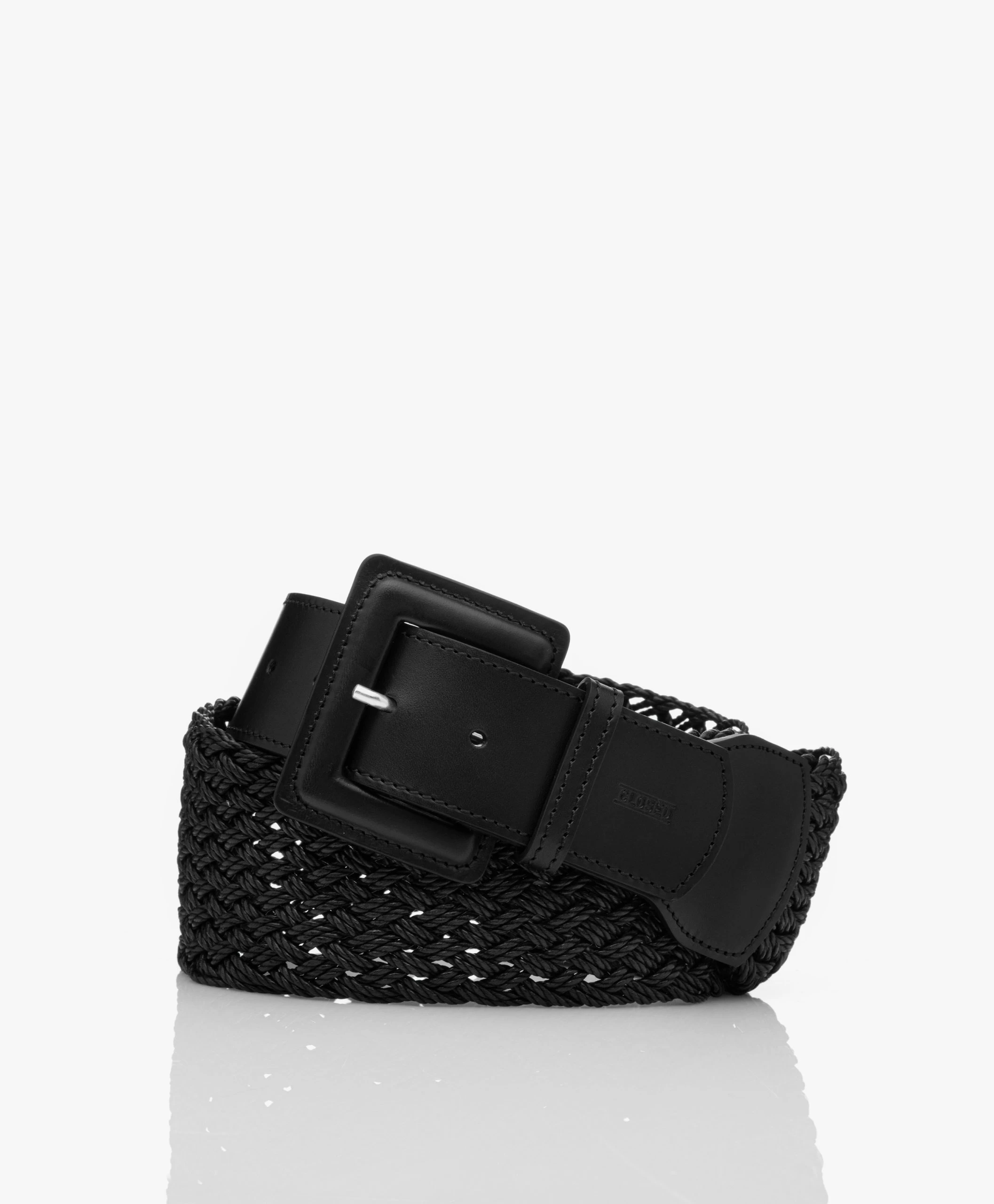 Closed Gevlochten Katoenen Riem - Zwart 3 Closed Gevlochten Katoenen Riem - Zwart