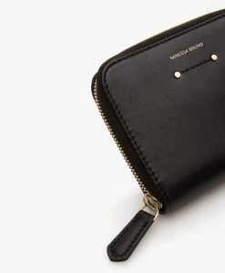 Vanessa Bruno Holly Leren Portemonnee Met Rits - Zwart -Boetiek Modewinkel 9f3b4a65 d4e2 4a31 9dcf f39768fad456 03