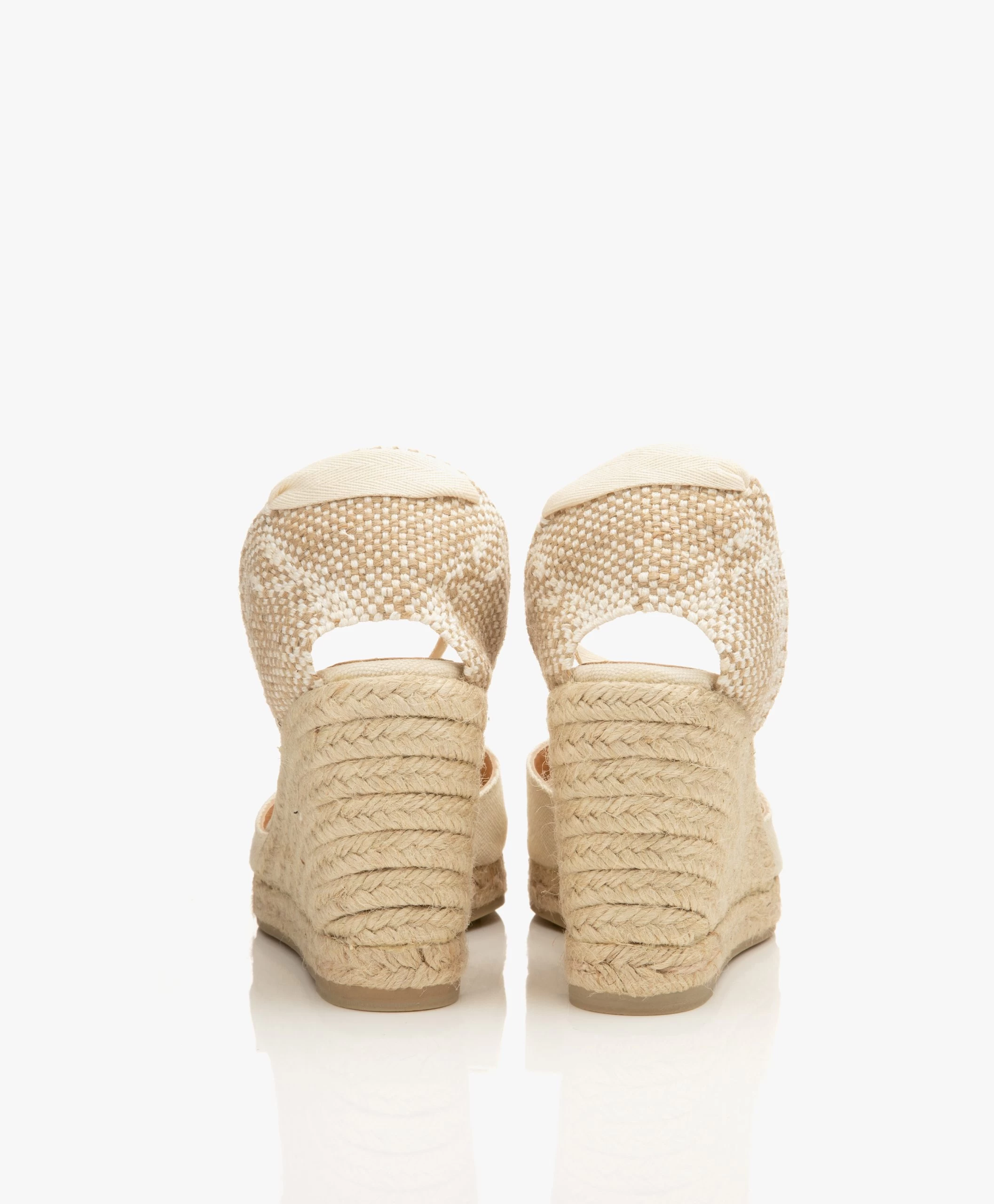 Castañer Carina 10Cm Canvas Sleehak Espadrilles - Ivoor 7 Castañer Carina 10Cm Canvas Sleehak Espadrilles - Ivoor - Afbeelding 5