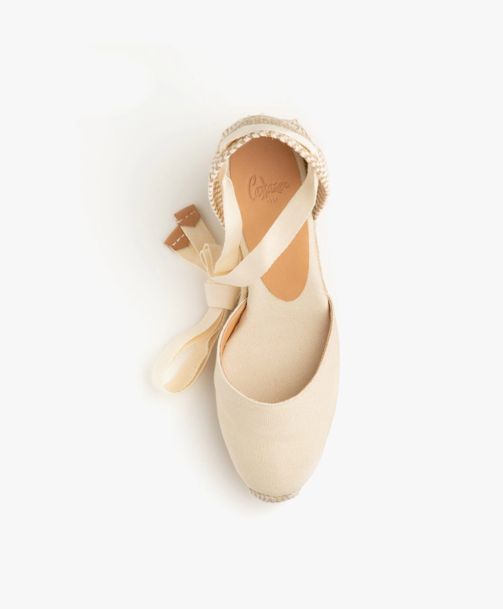 Castañer Carina 10Cm Canvas Sleehak Espadrilles - Ivoor 8 Castañer Carina 10Cm Canvas Sleehak Espadrilles - Ivoor - Afbeelding 6