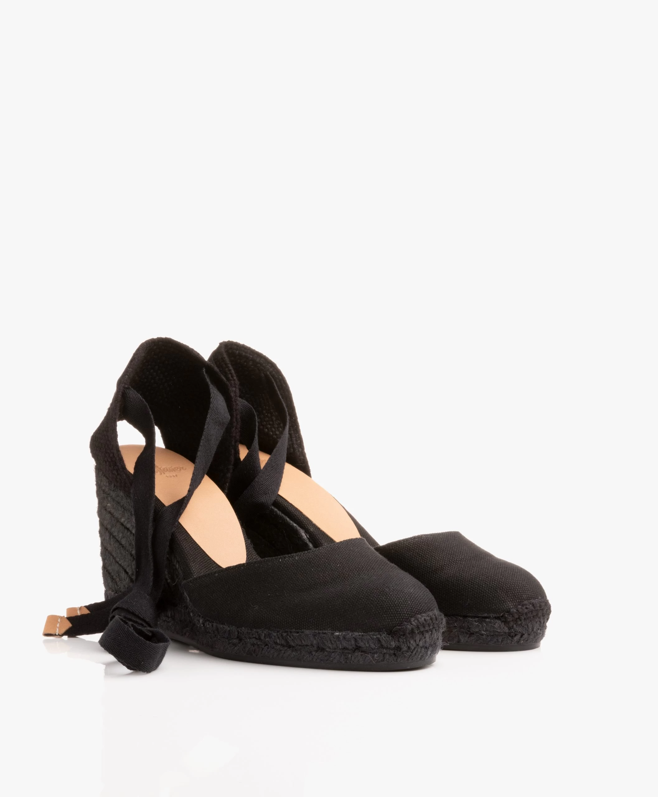 Castañer Carina 10Cm Canvas Sleehak Espadrilles - Zwart 8 Castañer Carina 10Cm Canvas Sleehak Espadrilles - Zwart - Afbeelding 6