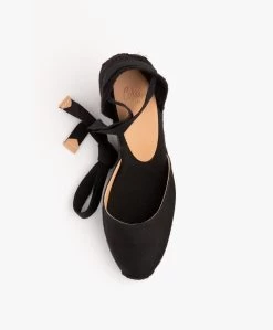 Castañer Carina 10Cm Canvas Sleehak Espadrilles - Zwart 18 Castañer Carina 10Cm Canvas Sleehak Espadrilles - Zwart -Boetiek Modewinkel Castaer Carina Negro 09
