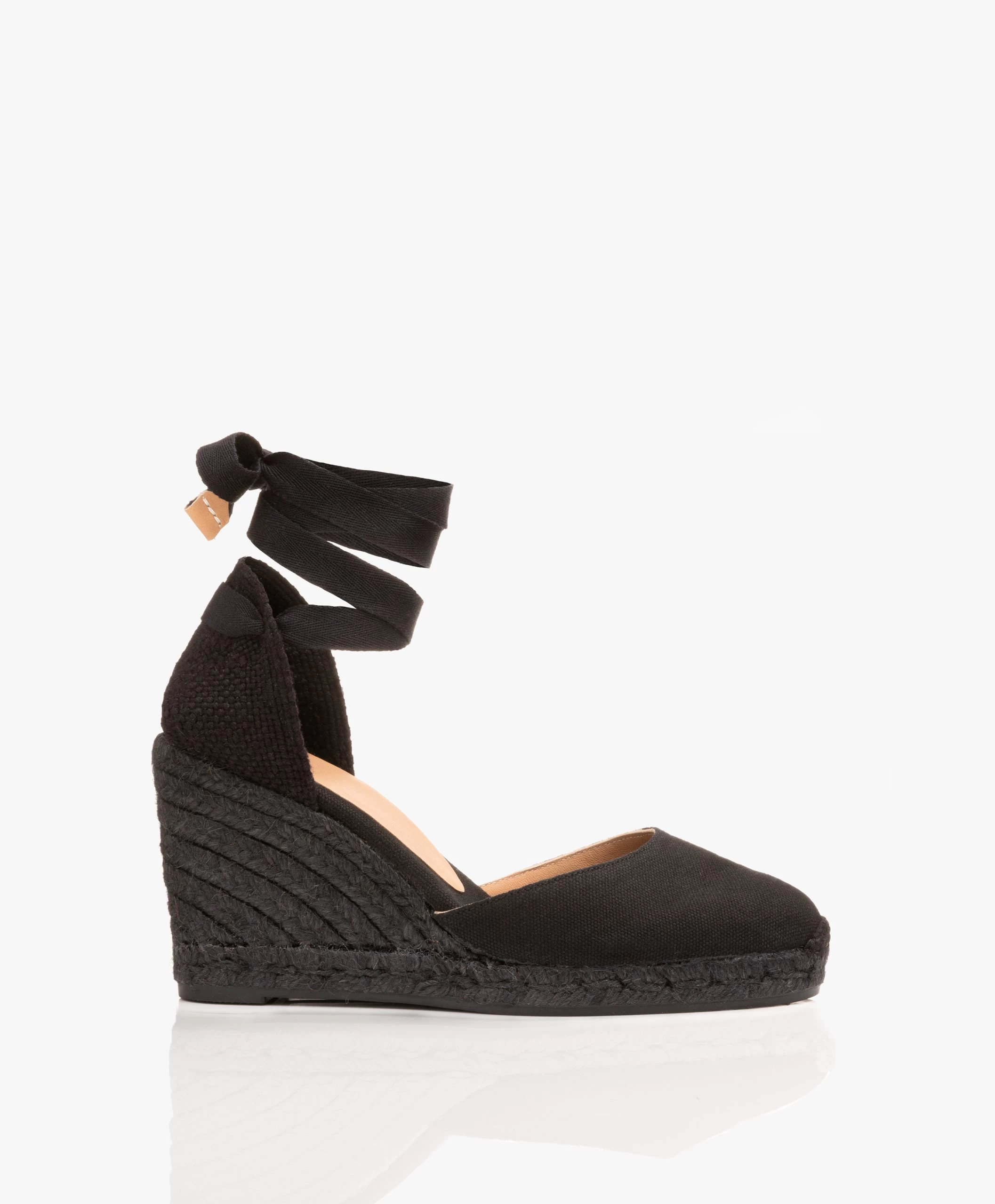 Castañer Carina 10Cm Canvas Sleehak Espadrilles - Zwart 3 Castañer Carina 10Cm Canvas Sleehak Espadrilles - Zwart