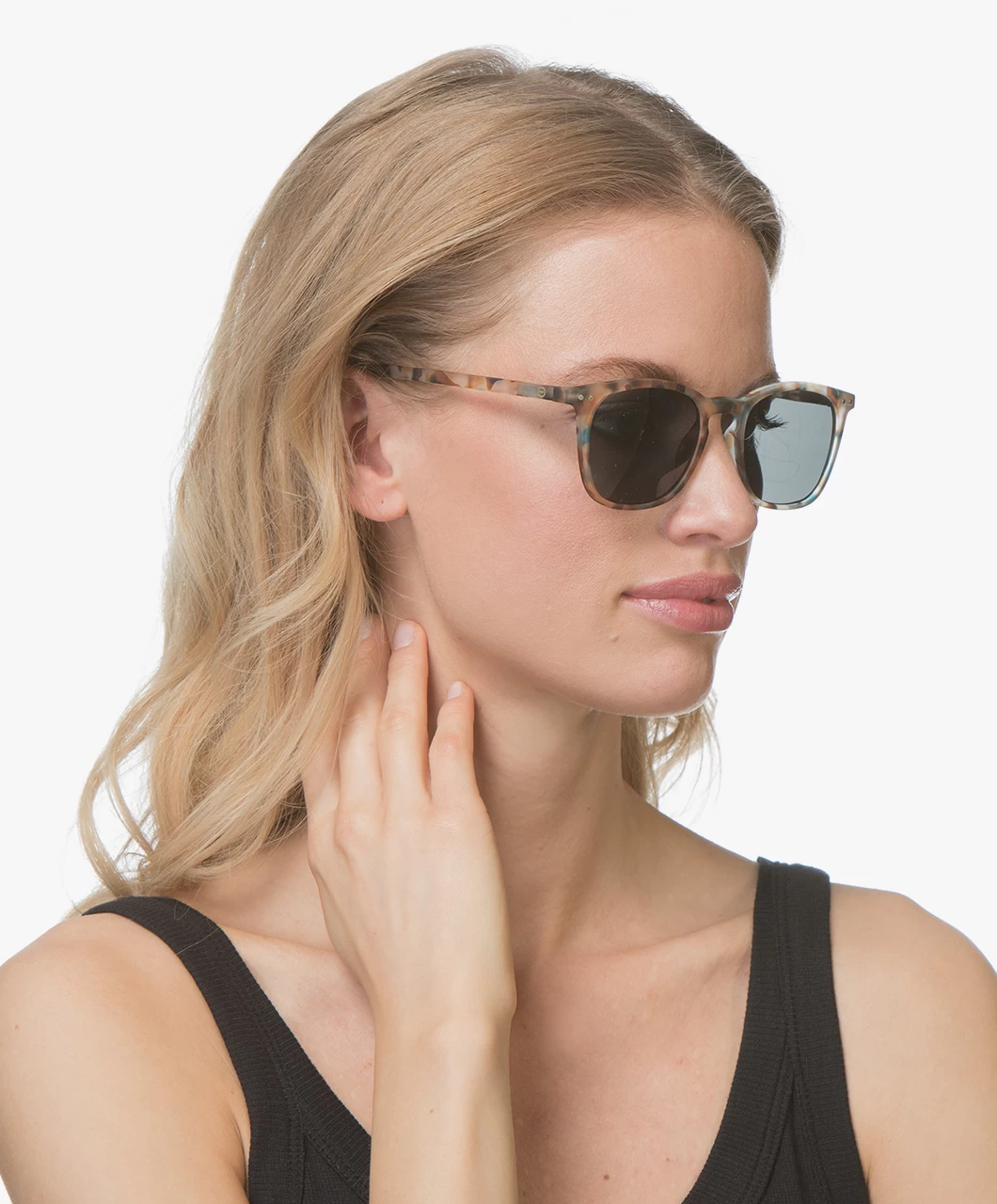 Izipizi Sun #E Zonnebril - Blauw Tortoise/Grijze Glazen 4 Izipizi Sun #E Zonnebril - Blauw Tortoise/Grijze Glazen - Afbeelding 2