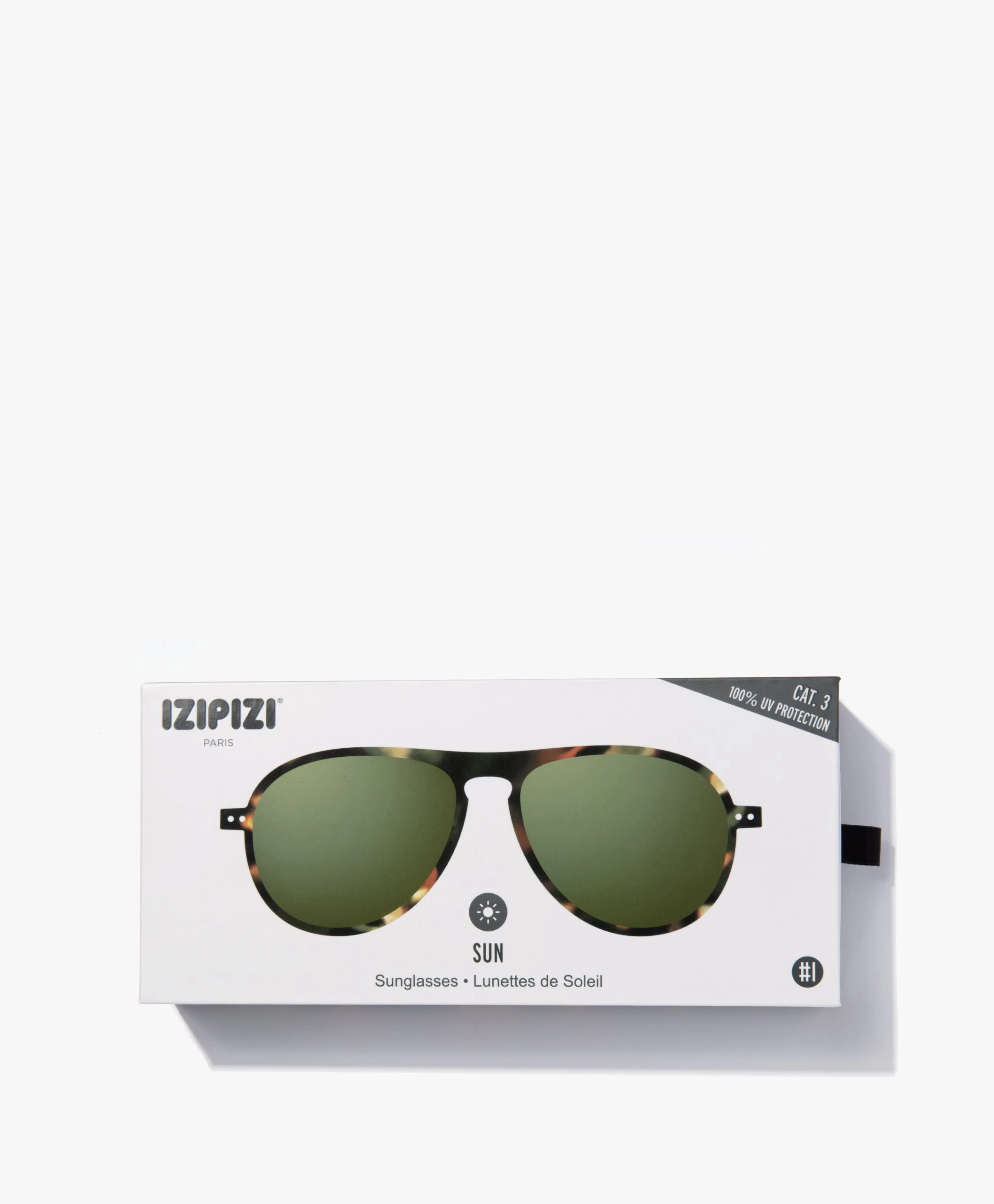 Izipizi Sun #I Zonnebril - Tortoise/Groene Glazen 6 Izipizi Sun #I Zonnebril - Tortoise/Groene Glazen - Afbeelding 4