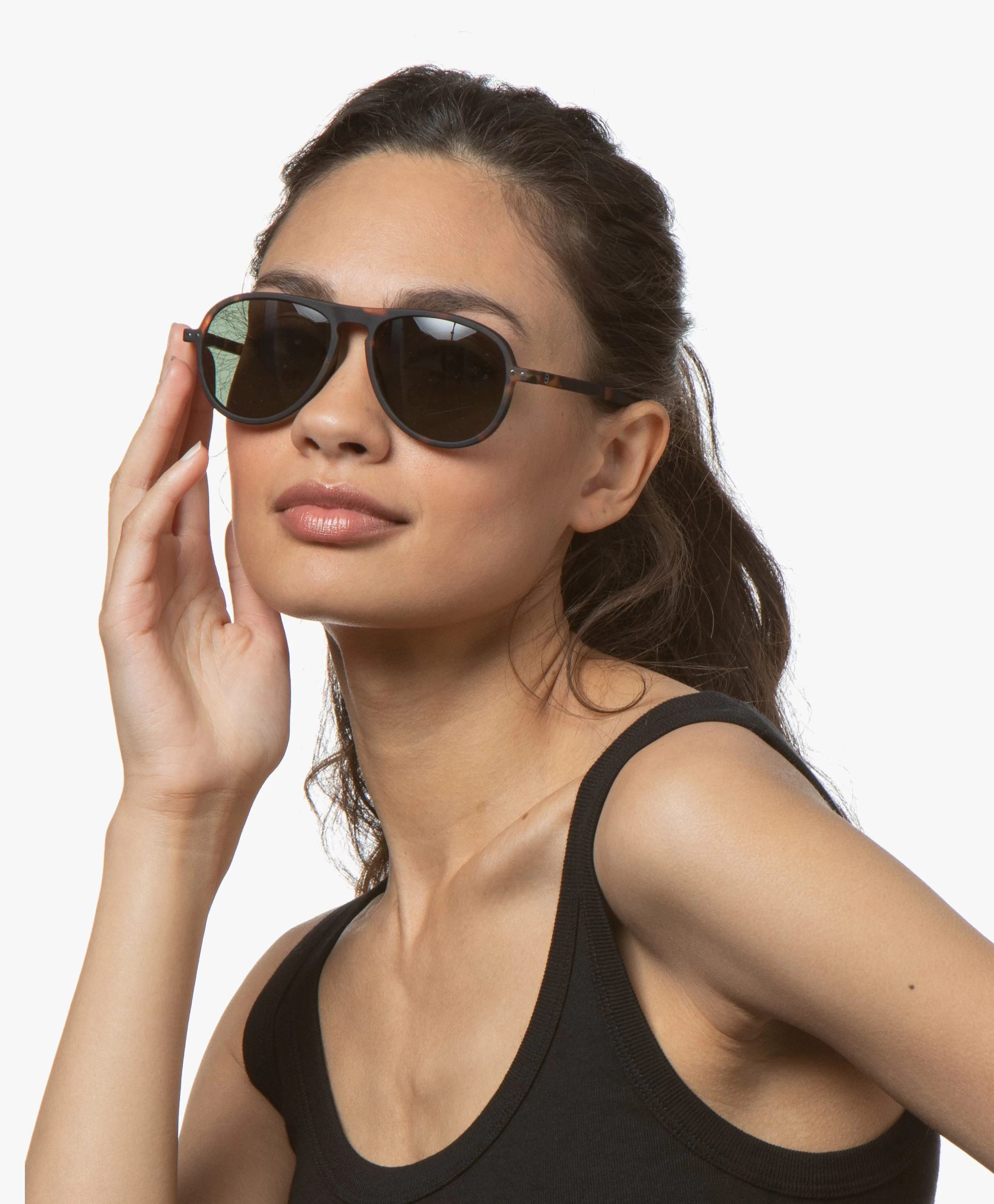 Izipizi Sun #I Zonnebril - Tortoise/Groene Glazen 4 Izipizi Sun #I Zonnebril - Tortoise/Groene Glazen - Afbeelding 2