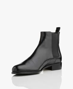 Panara Chelsea Leren Laarzen - Zwart 15 Panara Chelsea Leren Laarzen - Zwart -Boetiek Modewinkel Panara Chelsea Leren Laarzen Zwart 283