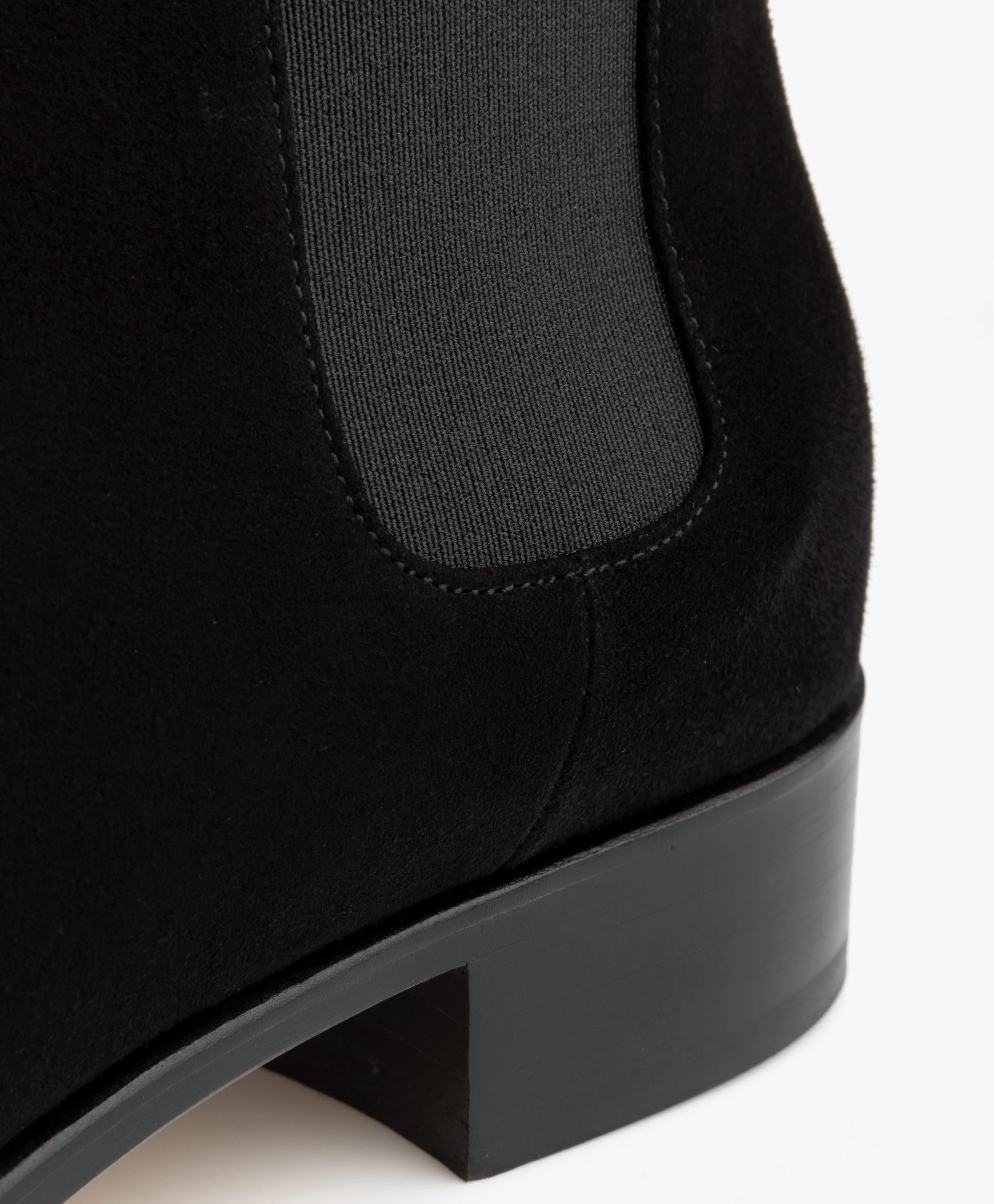 Panara Chelsea Suède Leren Laarzen - Zwart 8 Panara Chelsea Suède Leren Laarzen - Zwart - Afbeelding 6