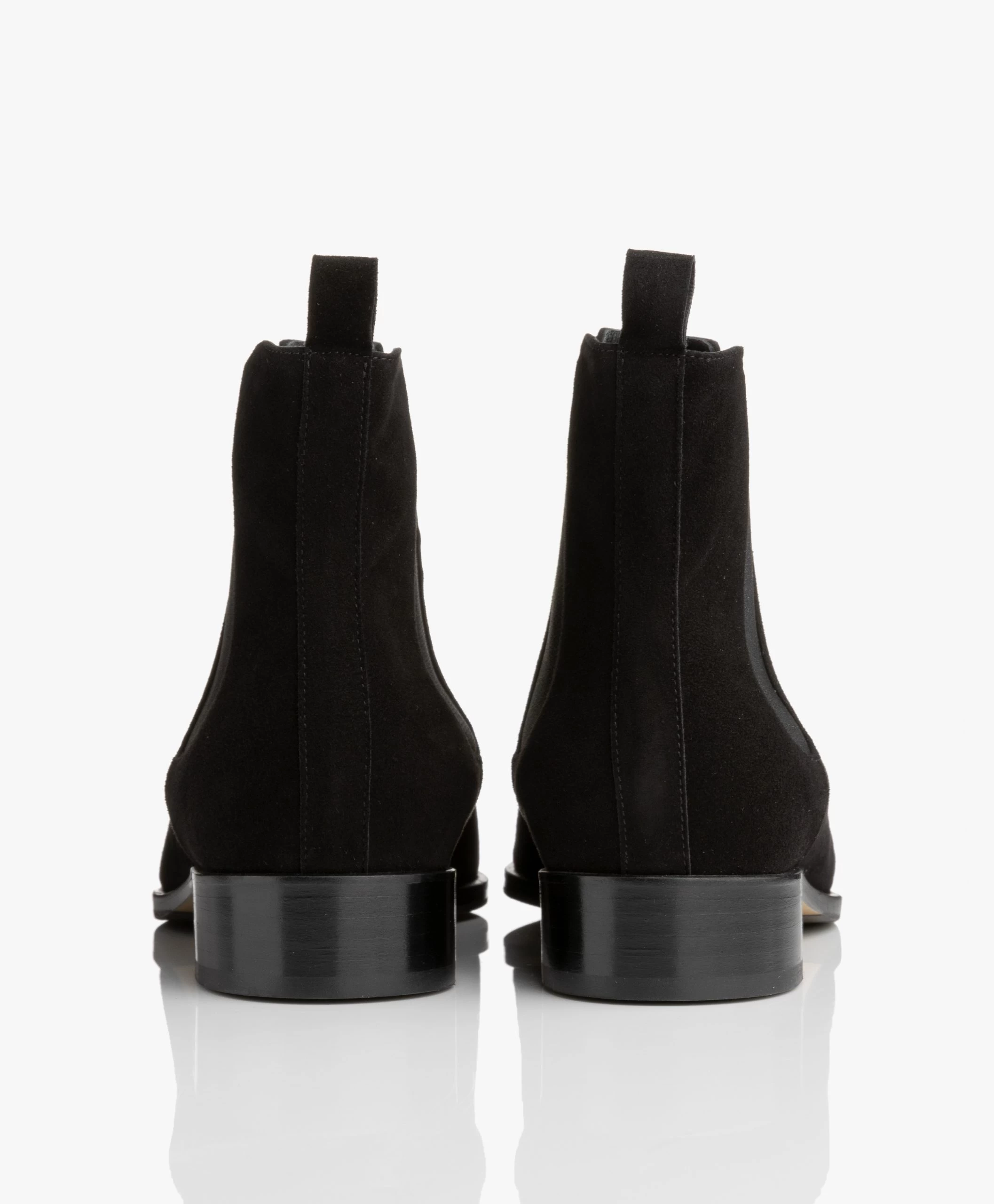 Panara Chelsea Suède Leren Laarzen - Zwart 7 Panara Chelsea Suède Leren Laarzen - Zwart - Afbeelding 5